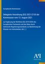 Text zur "Delegierten Verordnung (EU) 2021/2155" mit EU-Flagge und Antiphon Verlag Logo unten rechts.