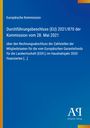 EU-Durchführungsbeschluss von 2021 über Rechnungsabschlüsse im Agrarsektor. Blaues Design, Logo unten.