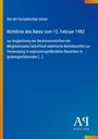 Text zur Richtlinie des Rates vom 15. Februar 1982, blaue Hintergrundfarbe, links gelber Streifen, Logo unten rechts.