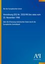 "Rat der Europäischen Union. Verordnung (EG) Nr. 2533/98 vom 23. November 1998. Logo des Antiphon Verlags unten rechts."