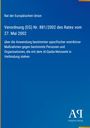 Text über EU-Verordnung gegen Al-Qaida, weiß auf blauem Hintergrund. Oben „Rat der Europäischen Union“. Unten Logo „AP“.