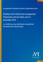 Text: Richtlinie 2012/34/EU zur Schaffung eines einheitlichen europäischen Eisenbahnraums. Logo: Weiß auf blau, Antiphon Verlag.