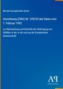 Text über Verordnung (EWG) Nr. 259/93 des Rates zur Überwachung von Abfallverbringung; blaues Design, Logo unten.