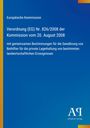 Text: "Verordnung (EG) Nr. 826/2008 der Kommission vom 20. August 2008". Blaues Cover mit europäischem Logo.