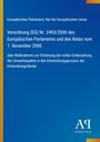 Europäisches Parlament, Verordnung (EG) Nr. 2493/2000. Blauer Hintergrund, links gelber Streifen, unten rechts Logo "Antiphon Verlag".