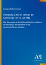 Europäische Kommission, Verordnung (EWG) Nr. 1859/82, 12. Juli 1982. Blauer Hintergrund mit gelbem Streifen links.
