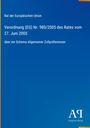 Text über die Verordnung (EG) Nr. 980/2005 des Rates. Einfache blaue Abdeckung, Logo des Antiphon Verlags.