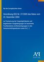 Text: "Rat der Europäischen Union, Verordnung (EG) Nr. 27/2005 des Rates vom 22. Dezember 2004" in Weiß auf Blau.