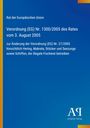 Text zeigt Verordnung (EG) Nr. 1300/2005 des Rates vom 3. August 2005, EU. Blau mit gelbem Streifen und Logo unten.