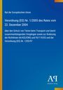 Verordnung über Tierschutz beim Transport. Blauer Hintergrund mit gelbem Rand. Logo unten zeigt "Antiphon Verlag".