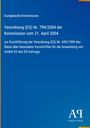 Der blaue Hintergrund zeigt Text zur Verordnung der Europäischen Kommission und ein Logo des Antiphon Verlags unten.