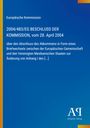 Europäische Kommission, 2004/483/EG BESCHLUSS vom 28. April 2004 über ein Abkommen mit Mexiko. Blau mit buntem Rand.