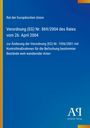 Verordnung (EG) Nr. 869/2004 über Fischerei; blauer Hintergrund, gelber Streifen links, AQ-Logo unten rechts.
