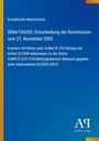 Titel: 2004/104/EG Entscheidung der Kommission. Blauer Hintergrund mit gelbem Rand und Verlag-Logo unten.