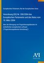 Text über EU-Verordnung zu Flugsicherungsdiensten; blau mit gelbem Rand, unten rechts Verlag-Logo.