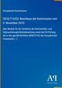 Text über einen EU-Beschluss zur Konformitätsbewertung, blaues Design, "Antiphon Verlag" steht unten.
