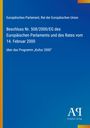 „Beschluss Nr. 508/2000/EG des Europäischen Parlaments über das Programm ‚Kultur 2000‘“. Blau mit gelbem Streifen.