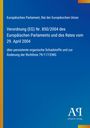 Titelblatt in Blau: "Verordnung (EG) Nr. 850/2004 über persistente organische Schadstoffe", gelber Rand links. Logo unten rechts.