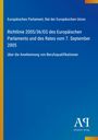 Titel: Richtlinie 2005/36/EG zur Anerkennung von Berufsqualifikationen. Blaues Cover mit gelbem Rand links. Logo unten rechts.