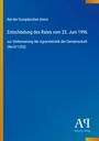 Entscheidung des Rates vom 25. Juni 1996 zur Verbesserung der Agrarstatistik. Blaues Cover mit gelbem Rand.