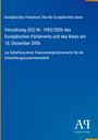 "Verordnung (EG) Nr. 1905/2006 des Europäischen Parlaments vom 18. Dezember 2006, blauer Hintergrund, Antiphon Verlag-Logo."