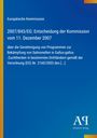 Europäische Kommission: Entscheidung zur Bekämpfung von Salmonellen. Blau mit gelbem Rand und Verlagssymbol unten.