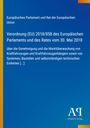 Text über EU-Verordnung zu Kraftfahrzeugen; gelber Rand links; blau mit kleinem Logo unten.