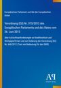 Text über EU-Verordnung 575/2013 zu Kreditinstituten. Blauer Hintergrund, farbige Ecken, Logo "AR Antiphon Verlag".