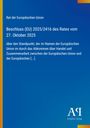 "Beschluss (EU) 2025/2416 des Rates vom 27. Oktober 2025"; blauer Hintergrund mit gelbem Streifen links.