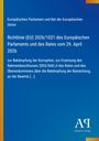 Richtlinie (EU) 2026/1021 zur Bekämpfung der Korruption. Blaues Cover mit gelben Akzenten und Logo unten rechts.