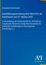 "Durchführungsverordnung (EU) 2025/2161 der Kommission vom 27. Oktober 2025. Blau mit gelbem Rand und Logo unten."
