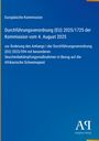 Text: Durchführungsverordnung (EU) 2025/1725, Änderung betreffend Afrikanische Schweinepest. Blau mit gelbem Rand.