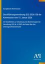 Text: Durchführung der Verordnung zur Umsetzung des Unionsgeschmacksmusters. Logo unten rechts, blauer Hintergrund.