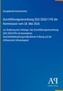 Europäische Kommission: Verordnung zur Afrikanischen Schweinepest, EU 2026/1192 vom 28. Mai 2026. Blaues Design mit Logo.