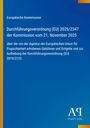 Durchführungsverordnung (EU) 2025/2347 der Kommission, Gebühren Flug. Blaues Cover, links gelber Rand. Antiphon Verlag.