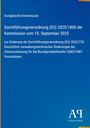 Europäische Kommission: Verordnung (EU) 2025/1800 vom 10. Sep 2025. Änderungen für Biozidproduktfamilie. Blaues Design.