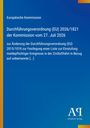 Text: Durchführung einer EU-Verordnung zur Zivilluftfahrt vom 27. Juli 2026. 
Design: Blau mit farbiger Ecke, Verlag-Logo.