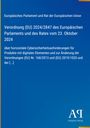 "Verordnung (EU) 2024/2847" auf dunkelblauem Hintergrund mit einem Verlagslogo in der Ecke.