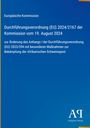 Titel: Durchführung EU-Verordnung 2024. Thema: Afrikanische Schweinepest-Maßnahmenänderung. Blaues Cover, Logo unten.