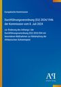Text über EU-Verordnung zur Afrikanischen Schweinepest mit blauem Hintergrund und gelbem Streifen am Rand.
