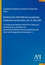 Richtlinie (EU) 2023/958 zur Änderung der Richtlinie 2003/87/EG über Luftverkehr-Emissionen. Blau mit gelbem Rand.