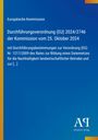 „Durchführungsverordnung (EU) 2024/2746 der Kommission vom 25. Oktober 2024.“ Blauer Hintergrund mit gelben Akzenten.