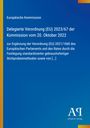 Text: Europäische Kommission, Verordnung (EU) 2023/67, 20. Oktober 2022. Blaues Design mit gelbem Rand. Logo unten.