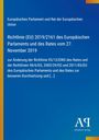 Text über EU-Richtlinie 2019/2161 und Änderungen bestehender Richtlinien, minimalistisch blau-orange gestaltet.