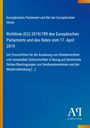 Europäische Richtlinie (EU) 2019/789 über Urheberrecht bei Online-Übertragungen, blau mit vertikalem gelben Streifen.