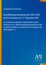 Text: "Europäische Kommission, Durchführungsverordnung (EU) 2021/2287, 17. Dezember 2021." Blaues Layout, Antiphon Verlag.