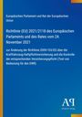 Text über EU-Richtlinie 2021/2118 und Änderung der Richtlinie 2009/103/EG. Blaues Design mit Logo unten rechts.