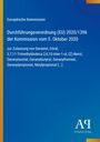 Durchführungsverordnung (EU) 2020/1396, blaue Hintergrund, gelbe und orange Akzente, "Antiphon Verlag" als Logo.