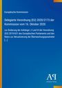 „Delegierte Verordnung (EU) 2020/2173“ auf blauem Hintergrund, links gelber Streifen, unten rechts Antiphon Verlag.