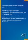 Text über EU-Verordnung zur Beweisaufnahme in Zivil- und Handelssachen, blauer Hintergrund, Logo unten rechts.